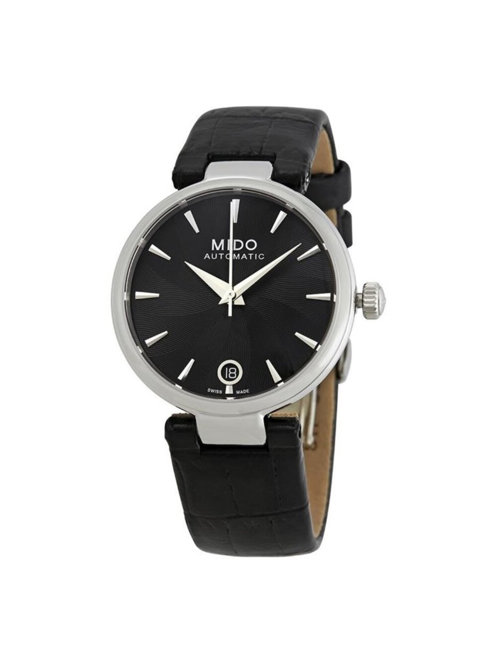 NWT Mido Baroncelli Automatic Black Dial Ladies Watch M022.207.16.051.10